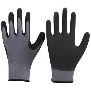 13g Polyester liner with Sandy Nitrile Palm Coated Gloves