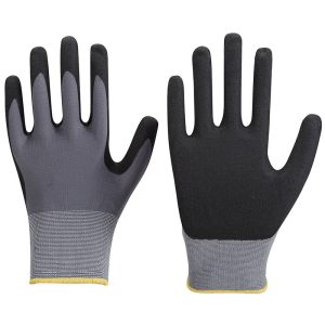 15g Spandex & Nylon liner, Microfoam Bi-polymer Nitrile Coated Gloves